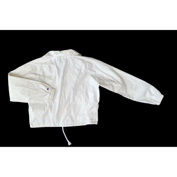 Champion Authentic Athleticwear White Coach Jacket Logo Script M - Picture 6 of 9